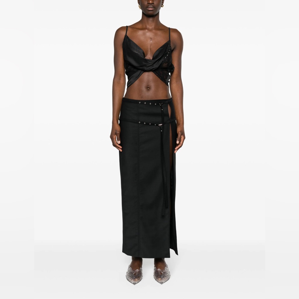 Nwt Y/Project Sheer Lace Draped Top
